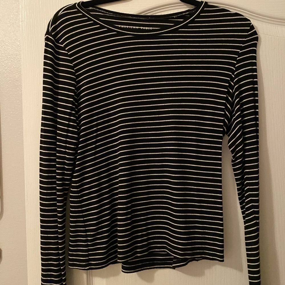 American Eagle Striped Long Sleeve